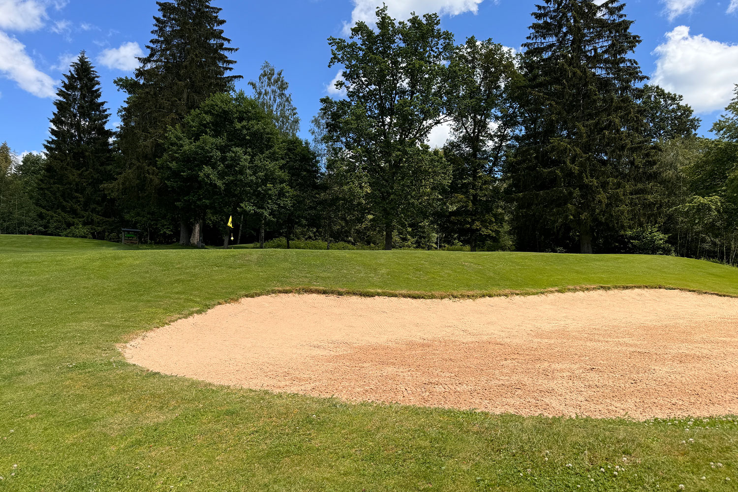 Sandbunker im Golfpark Oberzwieselau